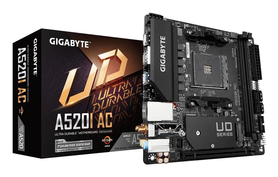 Gigabyte A520I AC AM4 Mini-ITX -emolevy