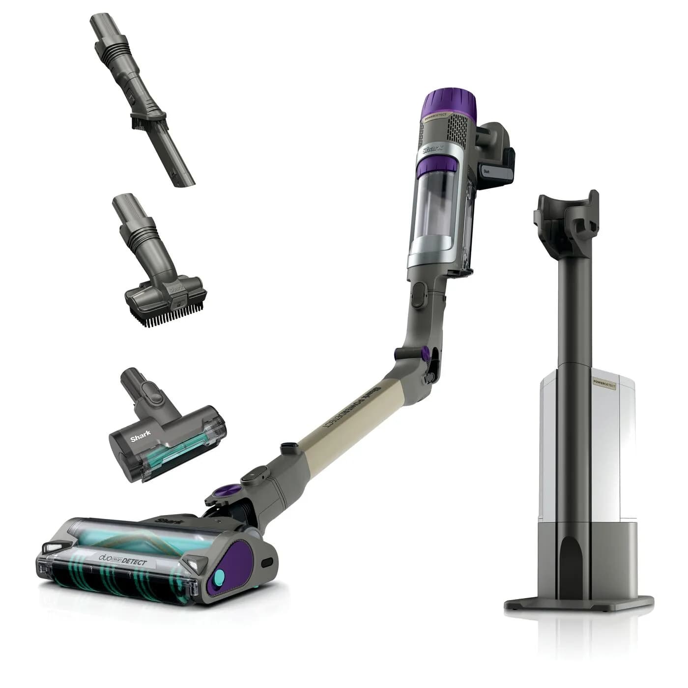Shark PowerDetect Clean & Empty IP3251EUT 0.7L 380W 21.6V 2Ah -varsi-imuri, kulta, harmaa, violetti