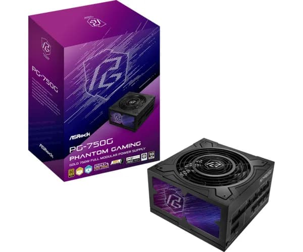 ASRock Phantom Gaming PG-750G 750W -virtalähde, 80 Plus Platinum
