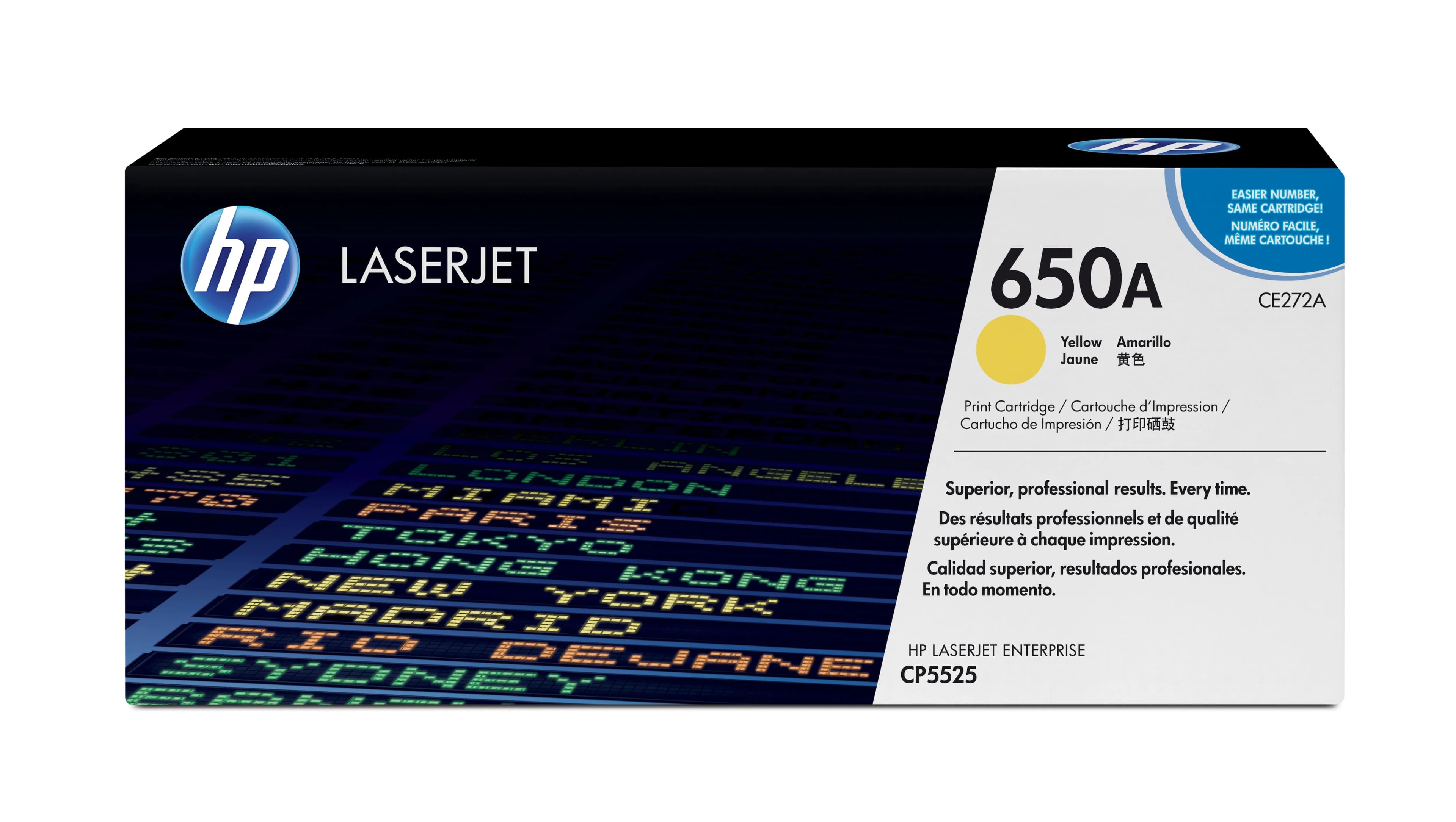HP 650A CE272A -laservärikasetti, keltainen