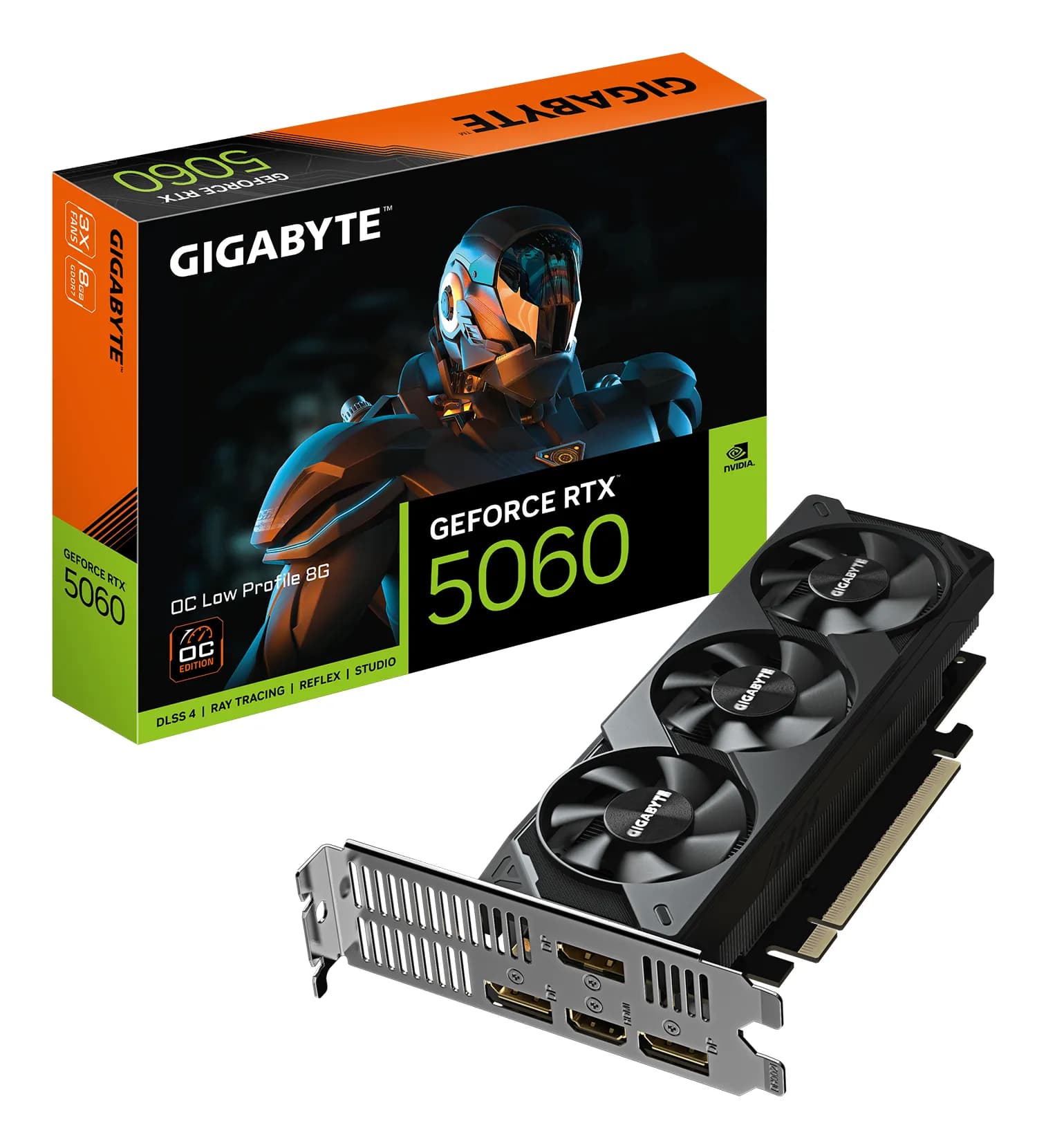 Gigabyte GeForce RTX 5060 Low Profile OC 8 Gt -näytönohjain