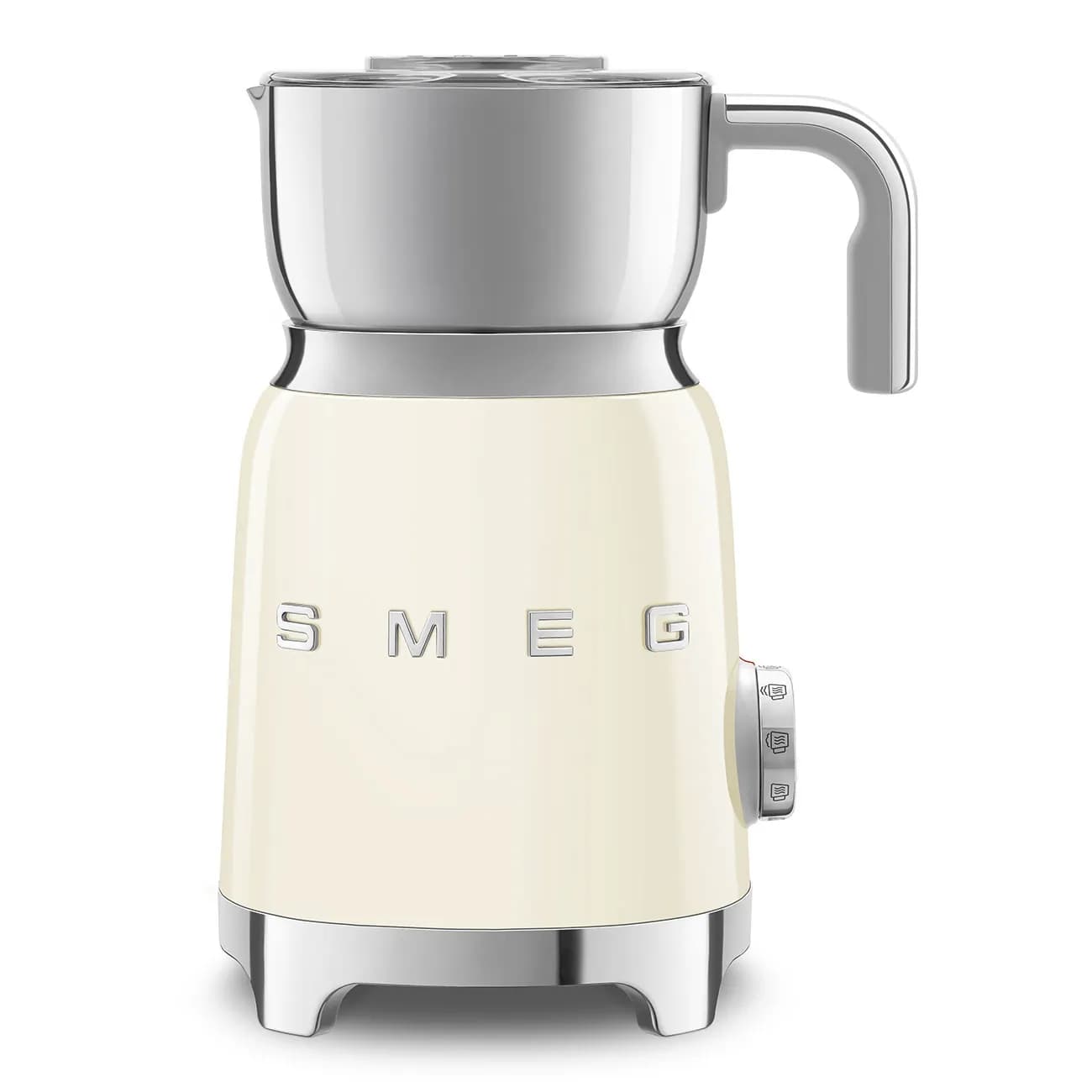 Smeg 50's Style induktiomaitovaahdotin, kermanvalkoinen