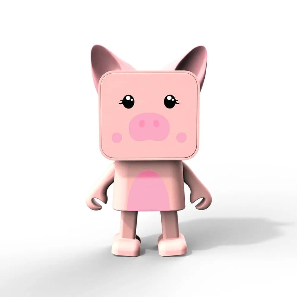 MOB Dancing Pig Bluetooth, langaton kannettava kaiutin, vaaleanpunainen
