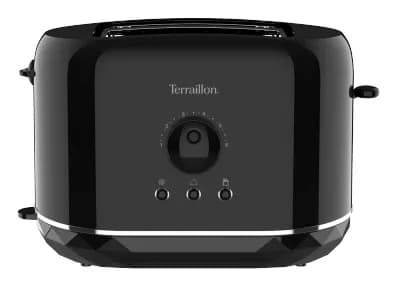 Terraillon Diamond -leivänpaahdin, 2 viipaleita, musta