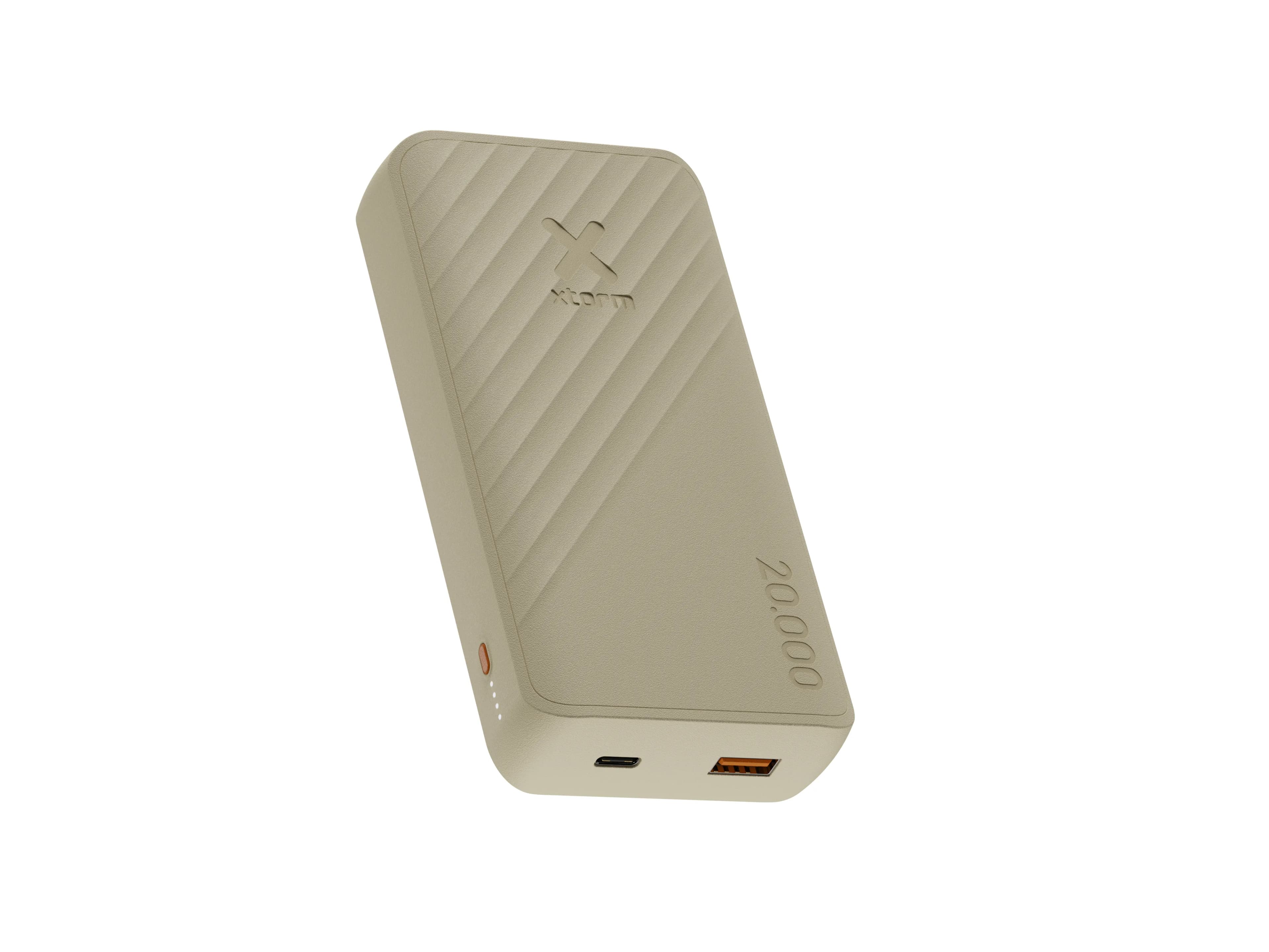 Xtorm Varavirtalähde 20.000mAh 15W USB-C & USB-A -varavirtalähde, Beige