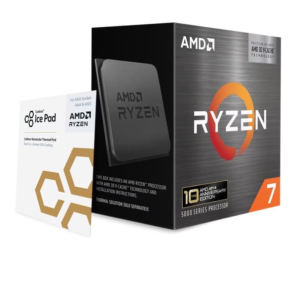 AMD Ryzen 7 5800X3D 3.4 GHz 96 MB L3 Cache, AM4 -suoritin (WOF)
