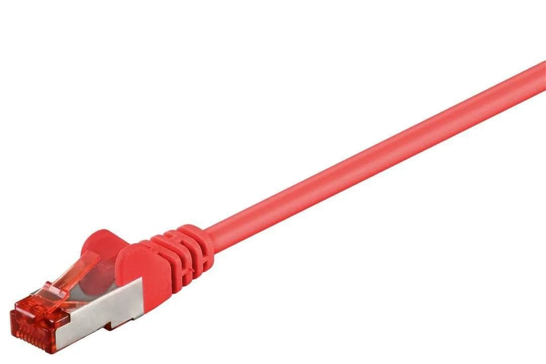 MicroConnect Cat6 F/UTP RJ45 2m -verkkokaapeli, punainen
