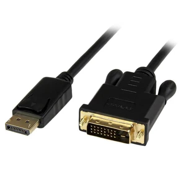 StarTech DisplayPort – DVI-D Active ääni/video-adapterikaapeli, 1,8 m, musta