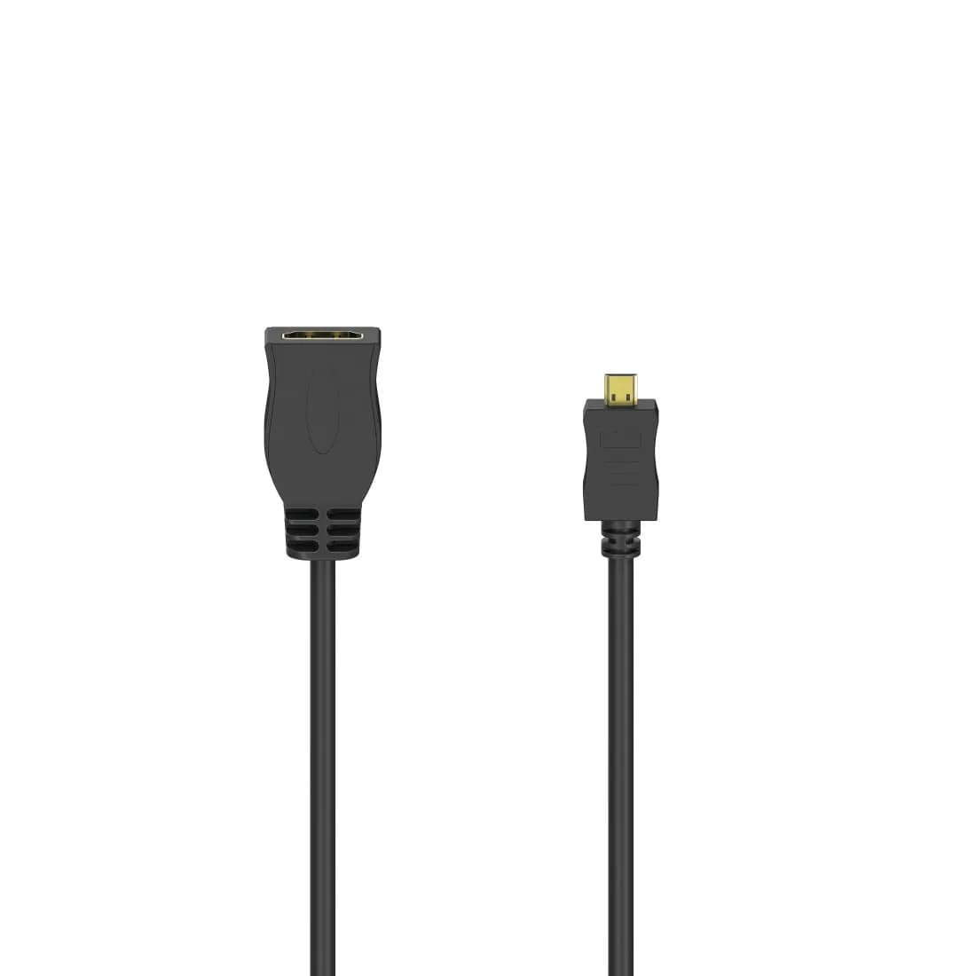 Hama  micro-HDMI – HDMI -adapteri, Musta