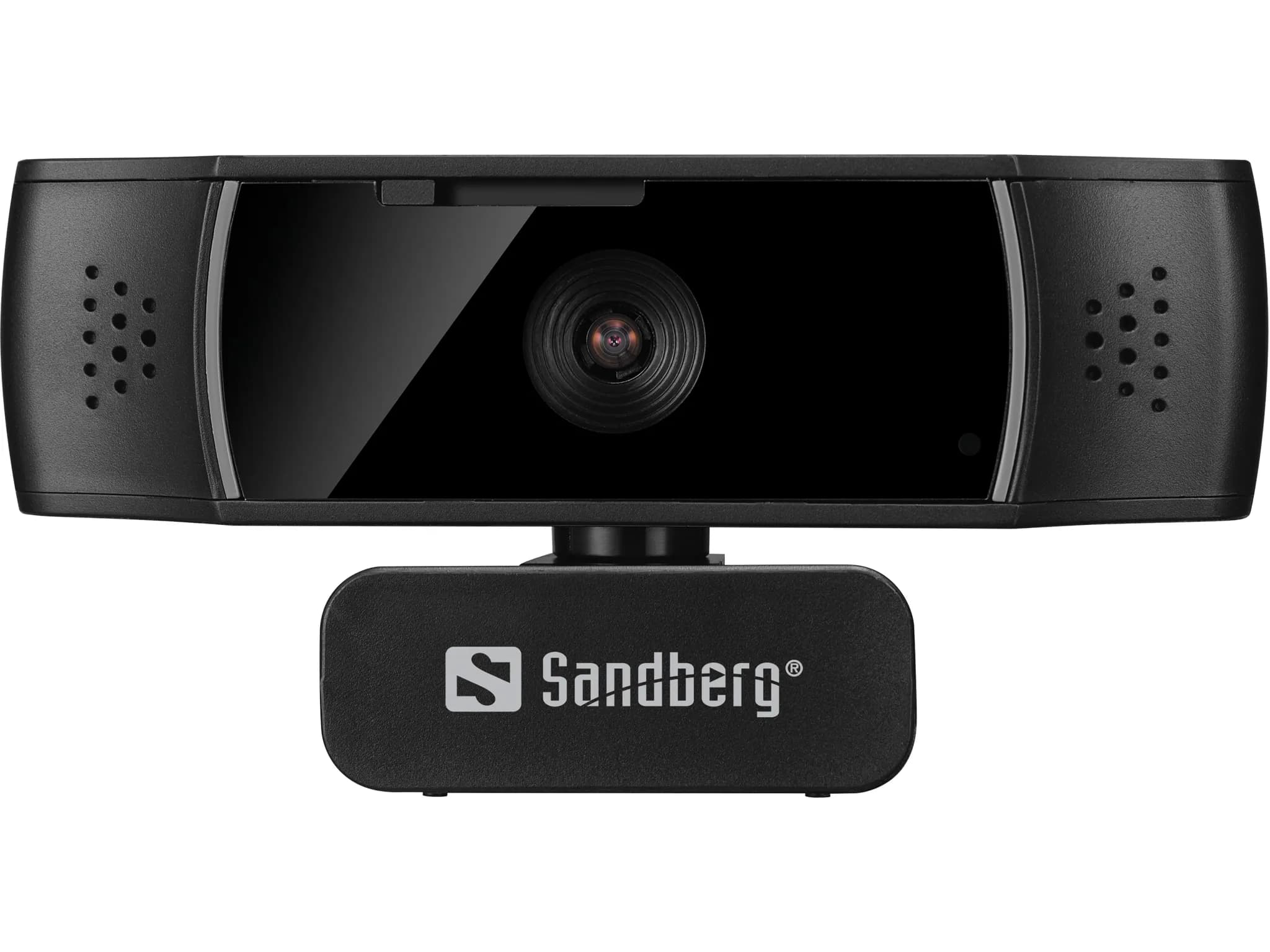 Sandberg 134-38 Full HD 1080p, automaattitarkennus, kaksoismikrofoni -webkamera, musta