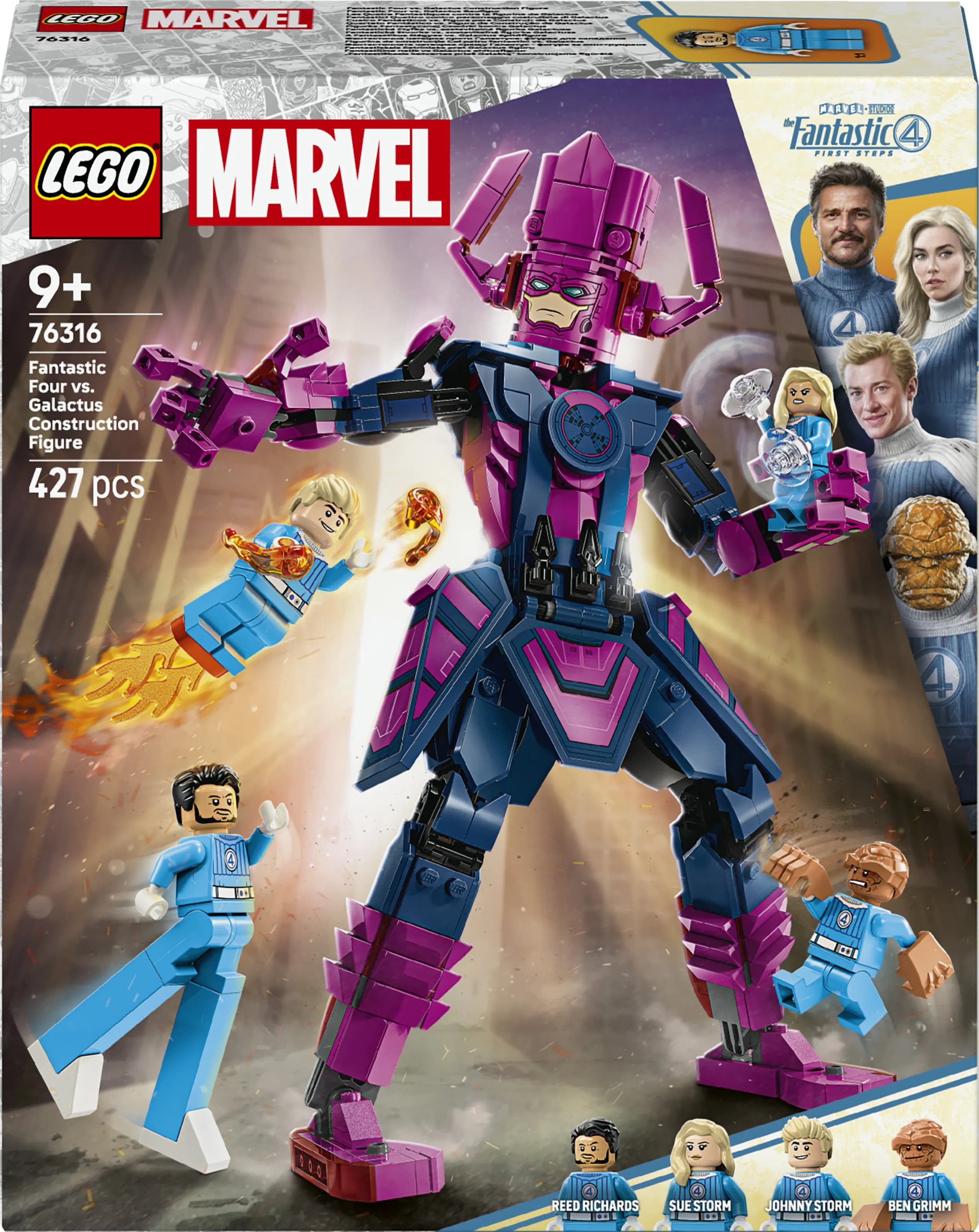 LEGO Marvel Ihmeneloset vastaan Galactus-rakennushahmo 76316
