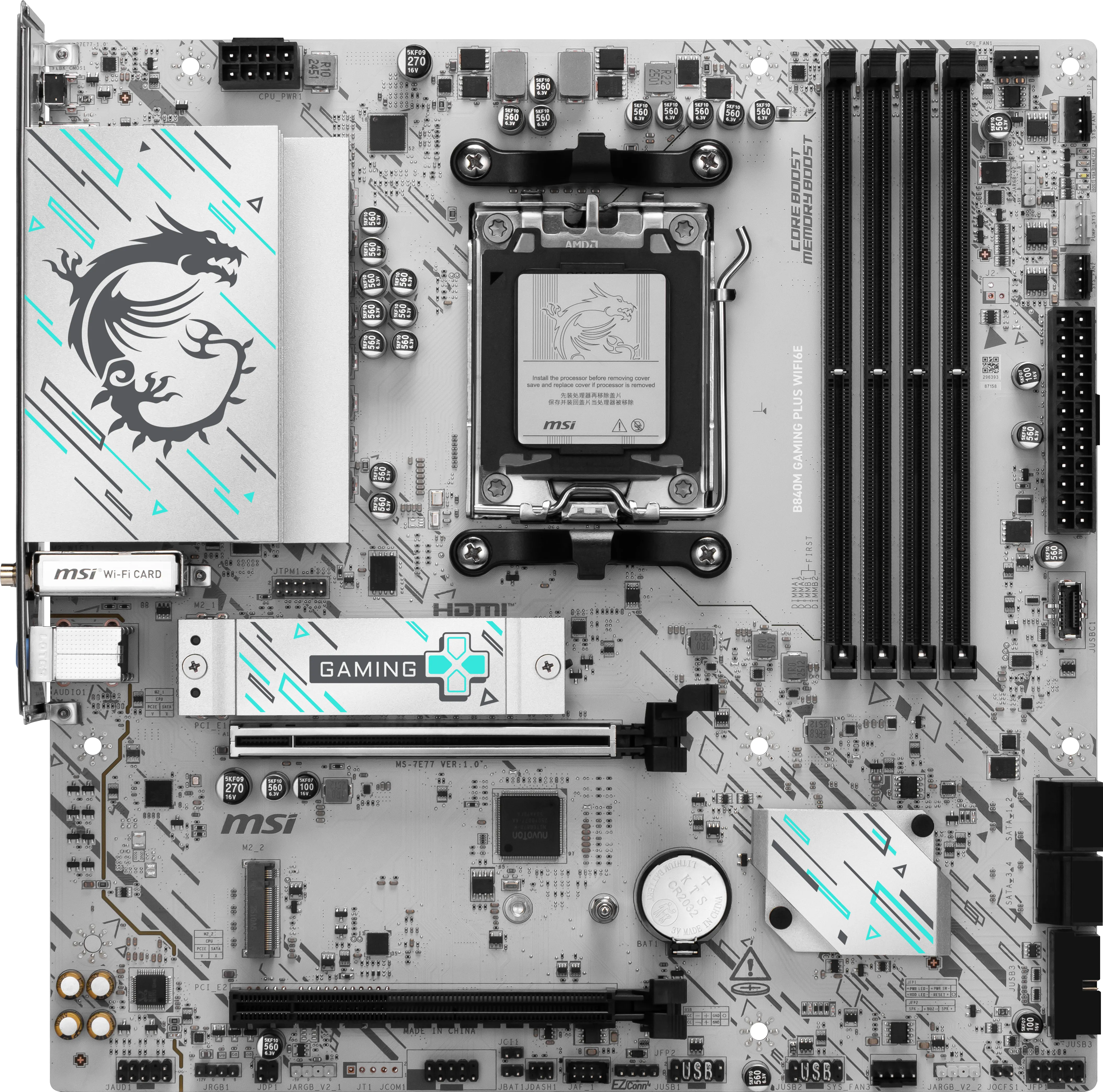 MSI B840M GAMING PLUS WiFi 6E AM5 mATX -emolevy