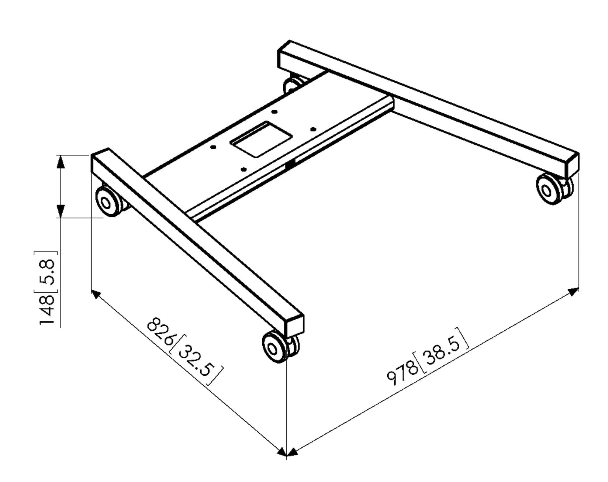 Vogel's Pro PFT 8520 Trolley Frame Large Black