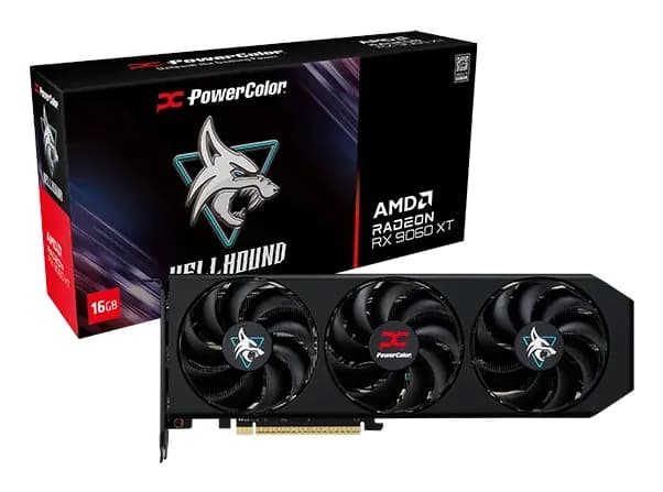 PowerColor Radeon RX 9060 XT Hellhound OC 16 Gt -näytönohjain
