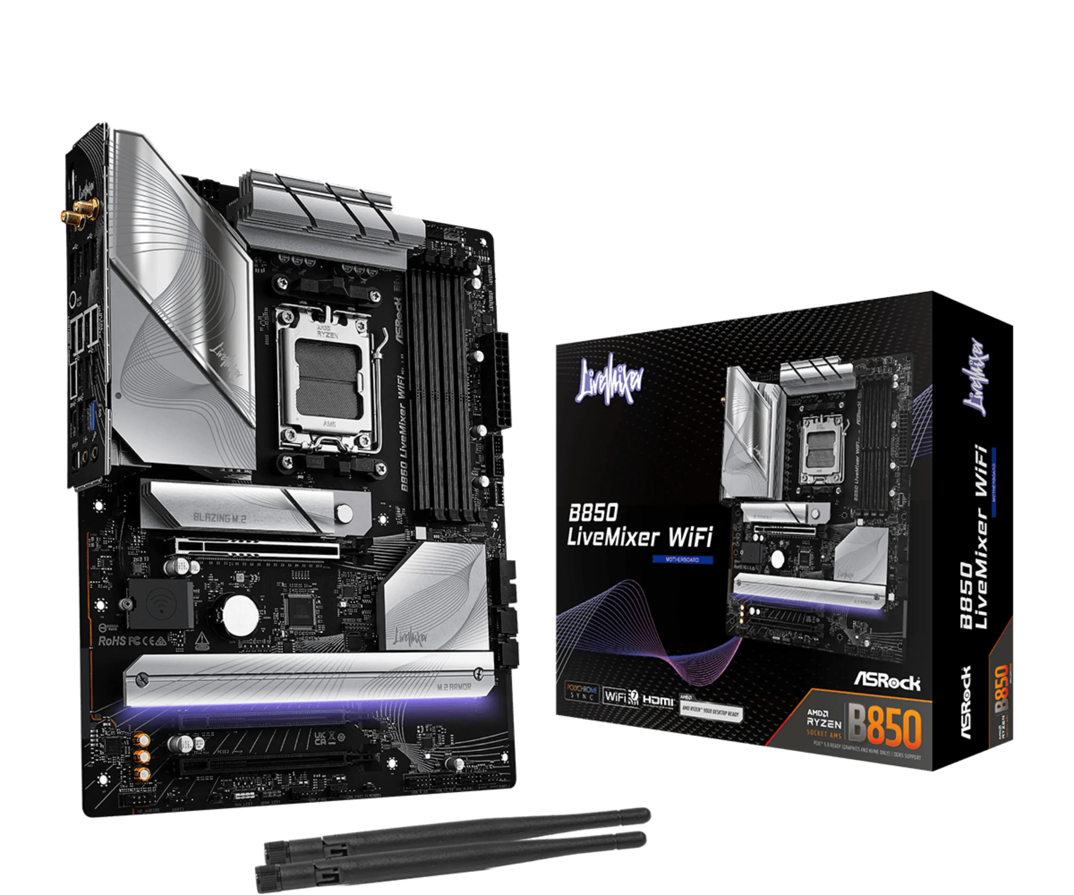 ASRock B850 LiveMixer WiFi 7 AM5 ATX -emolevy