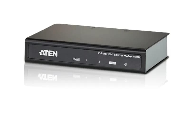 ATEN 2-Port 4K HDMI Splitter -adapteri, 15m, Musta