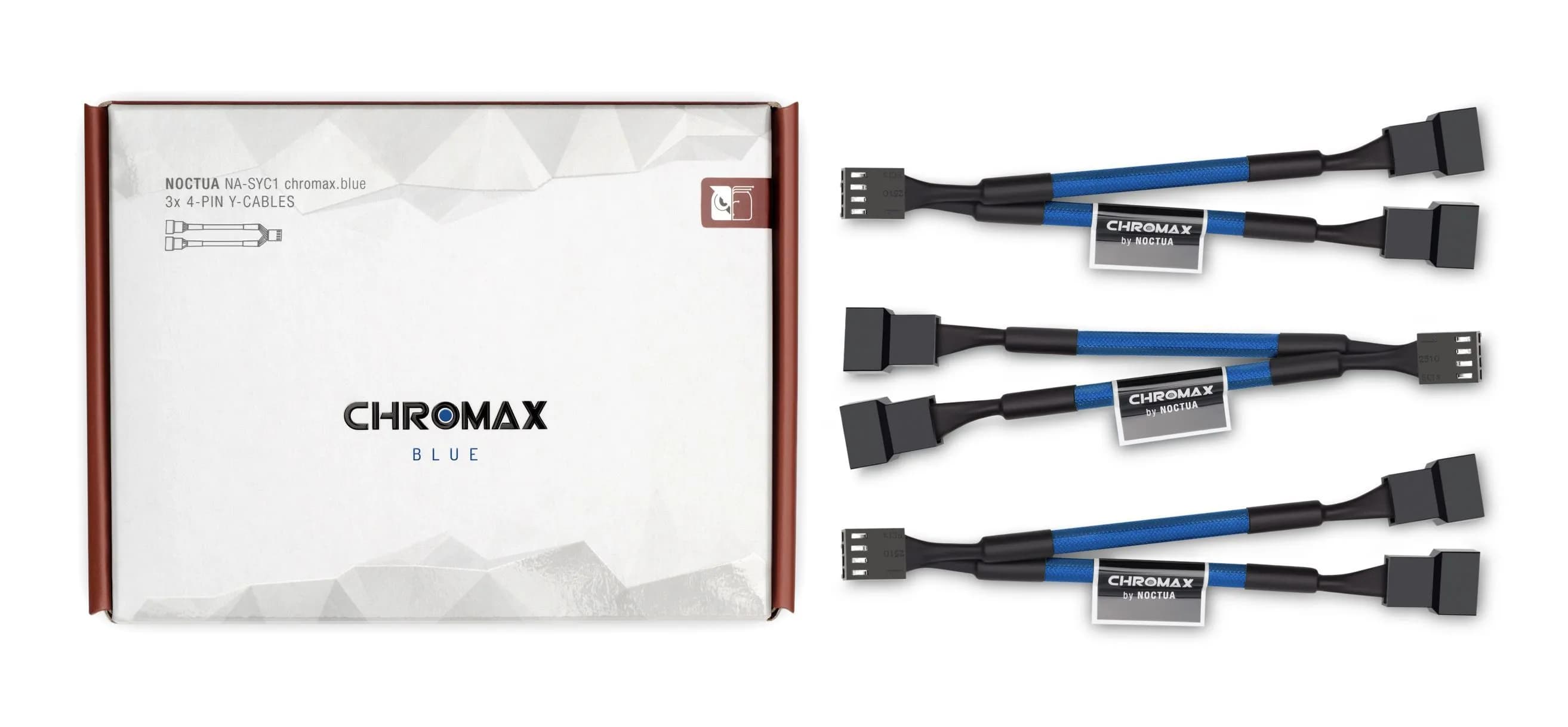 Noctua NA-SYC1 chromax.blue Y -kaapelisarja, sininen/musta
