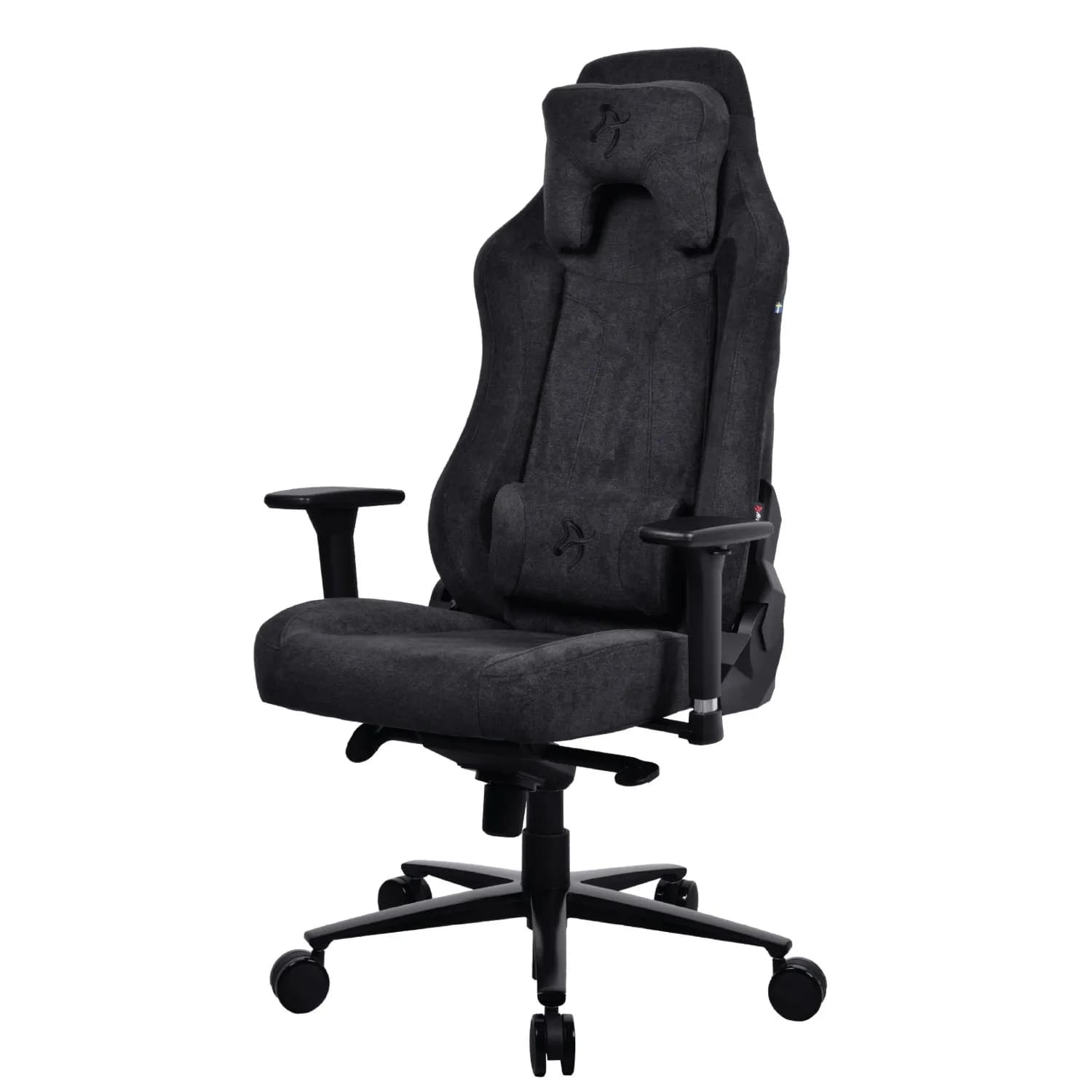 Arozzi Vernazza Soft Fabric -pelituoli, Musta (Pure Black)