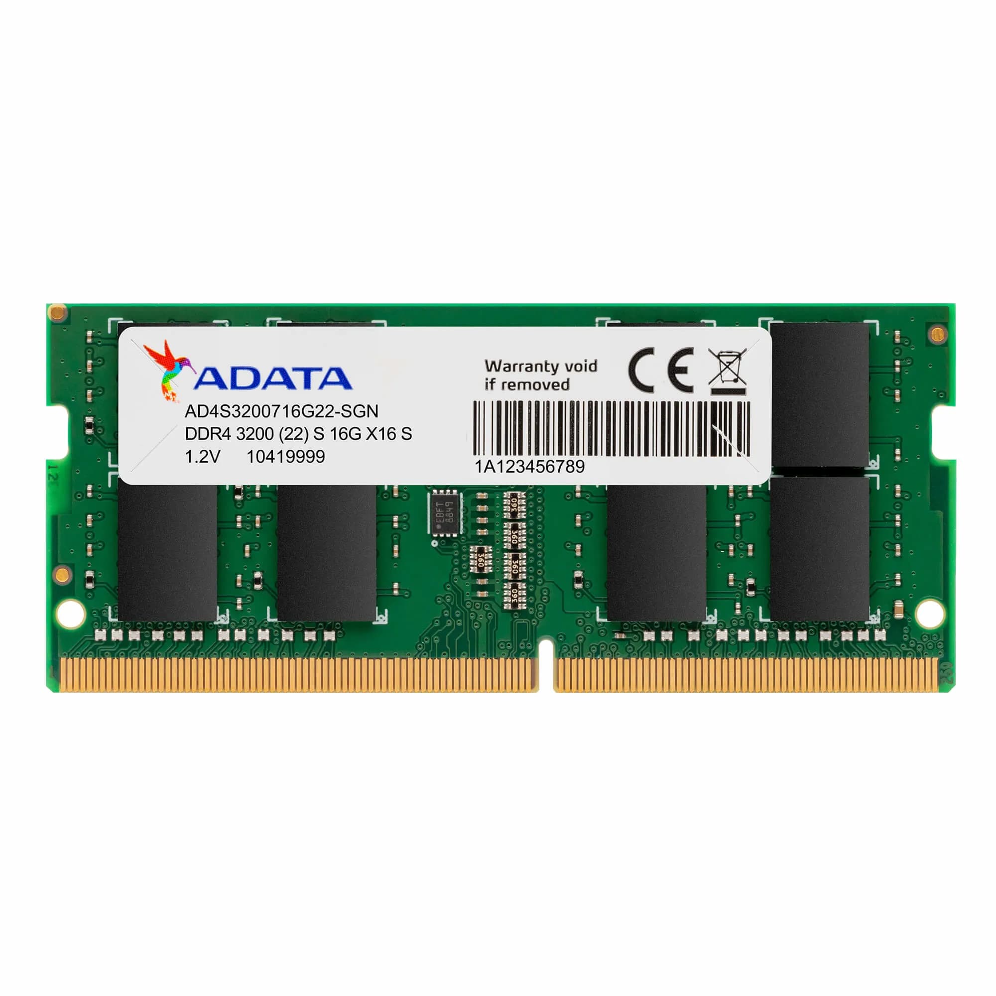 ADATA Premier 8 Gt (1 x 8 Gt) DDR4 3200 MHz -muisti, vihreä (XMP)