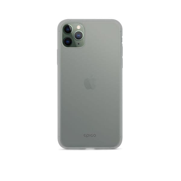 Epico Silicone Case iPhone 12 / 12 Pro (6,1") - black transparent