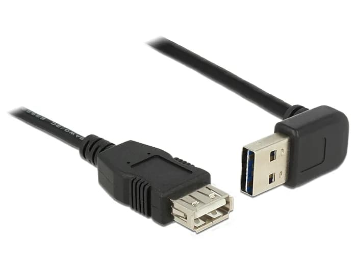 DeLOCK EASY-USB USB 2.0 -jatkokaapeli, 2 m, musta