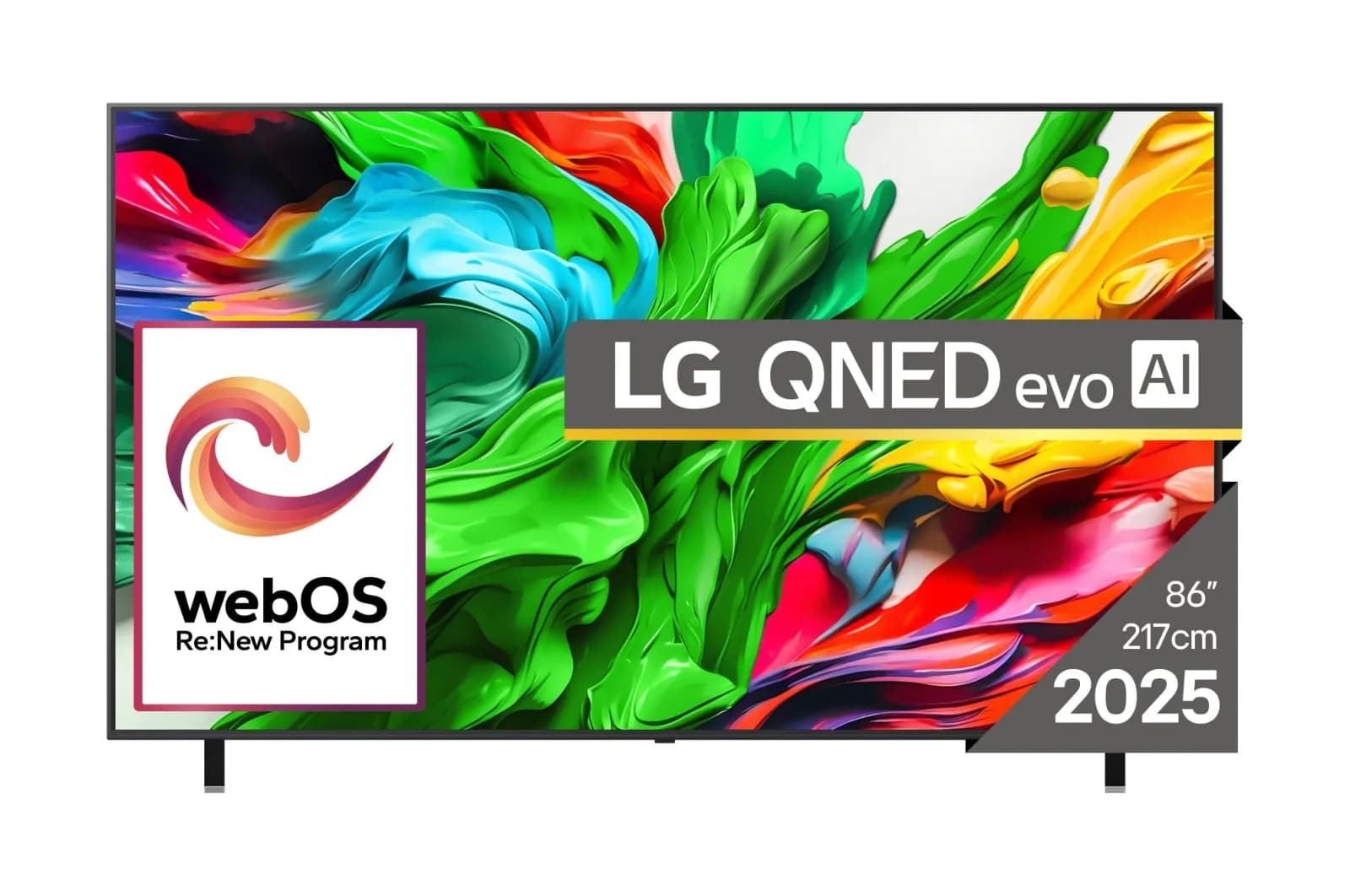 LG 86QNED85A3CAEU 86" 4K QNED evo Mini LED webOS TV, 120 Hz, Dolby Vision, HDR10+