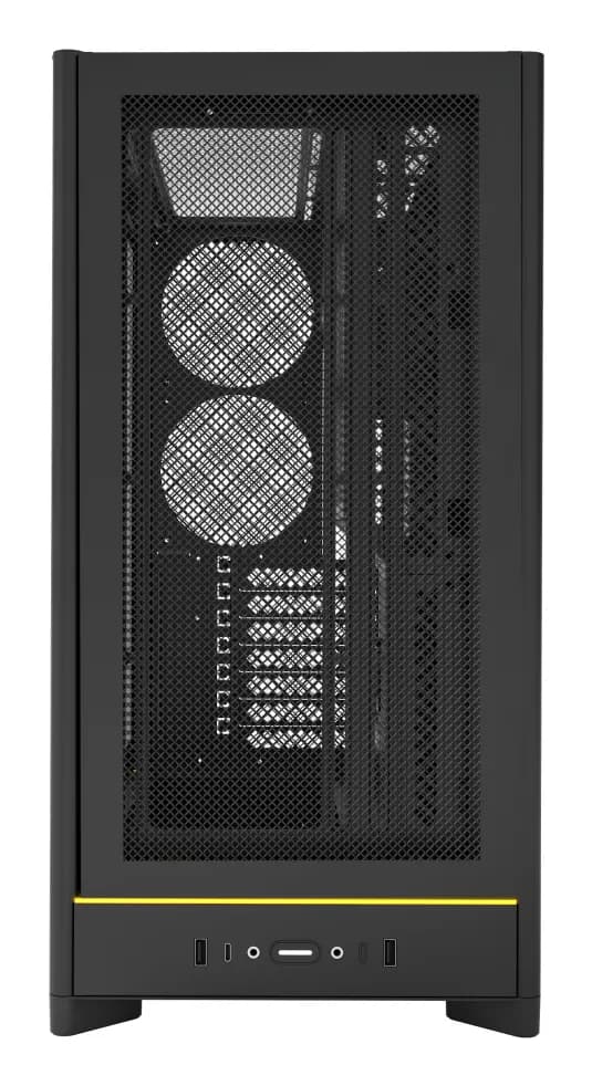 Montech HS01 -miditornikotelo ikkunalla ja RGB-valaistuksella, mustavalkoinen