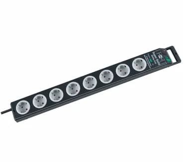 Brennenstuhl Super-Solid pistorasia 13.500 A,8xCEE 7/4,1xCEE 7/7, 2.5m, musta