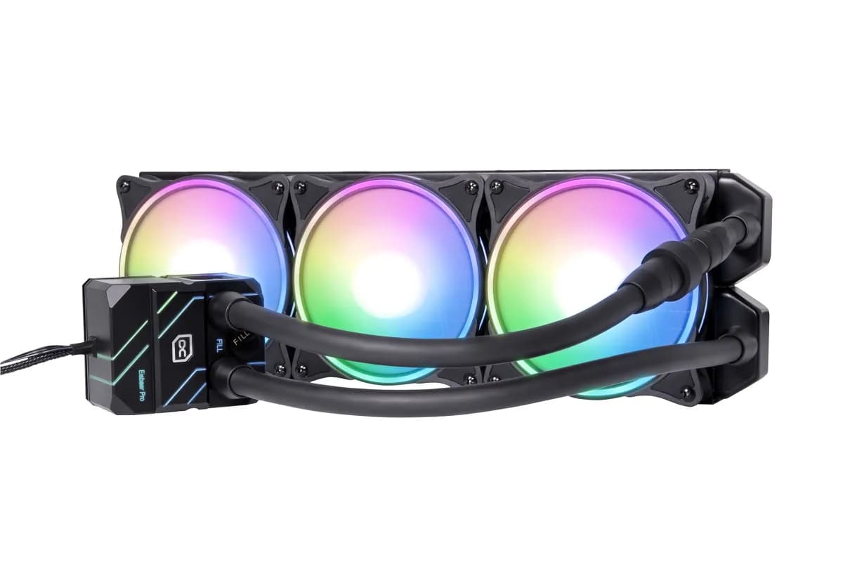 Alphacool Eisbaer Pro Aurora 360mm ARGB -nestejäähdytin, musta