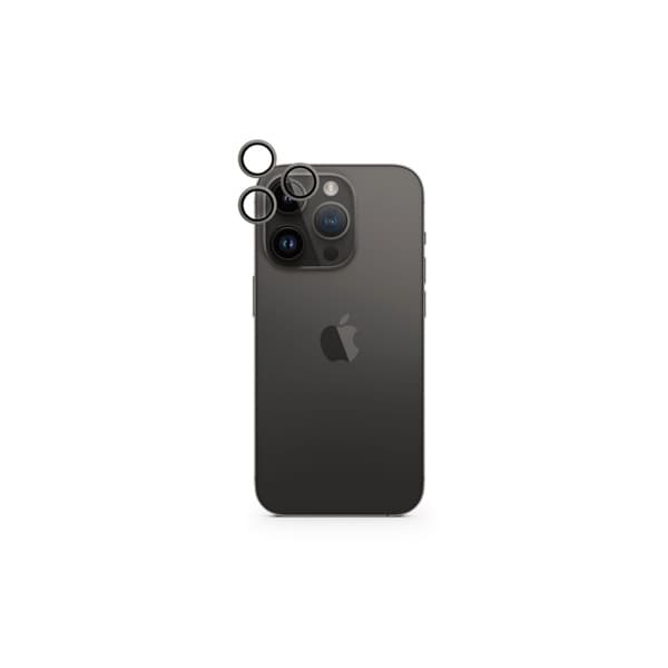 Epico Aluminium Lens, iPhone 14 Pro / 14 Pro Max -kameran linssinsuoja, Space Black