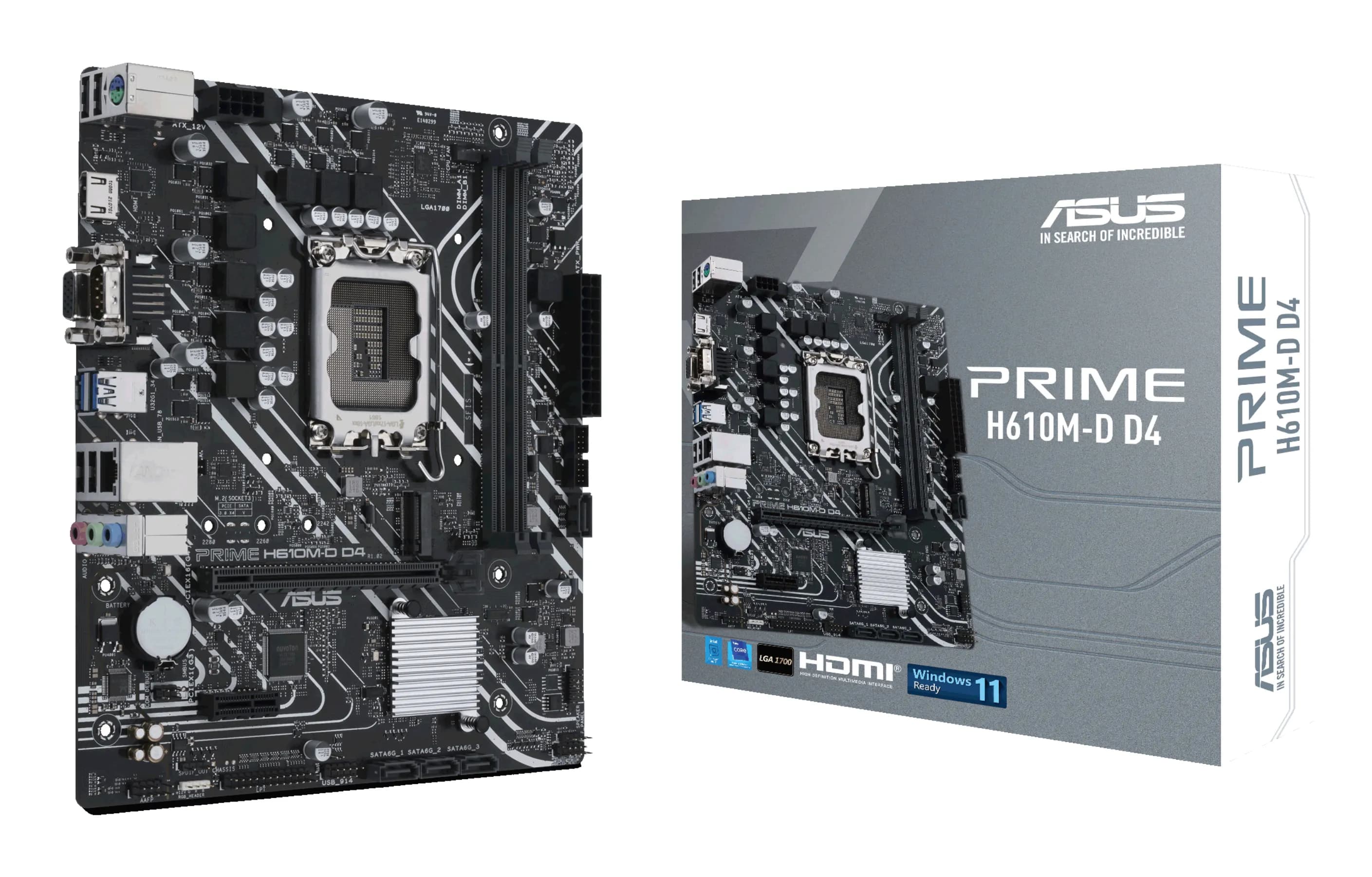 Asus PRIME H610M-D D4 LGA 1700 mATX -emolevy
