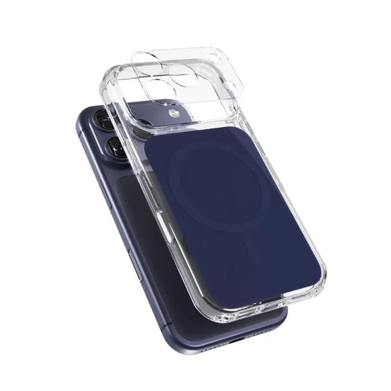 Epico Tile Mag+ Case | iPhone 17 Pro | Deep Blue | Qi2  &  MagSafe Compatible | Camera Island Protector | crossbody ready  &  camera island protector
