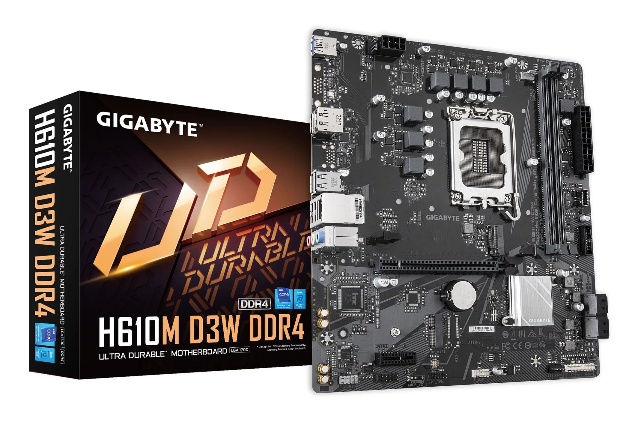 Gigabyte H610M D3W DDR4 LGA1700 mATX -emolevy