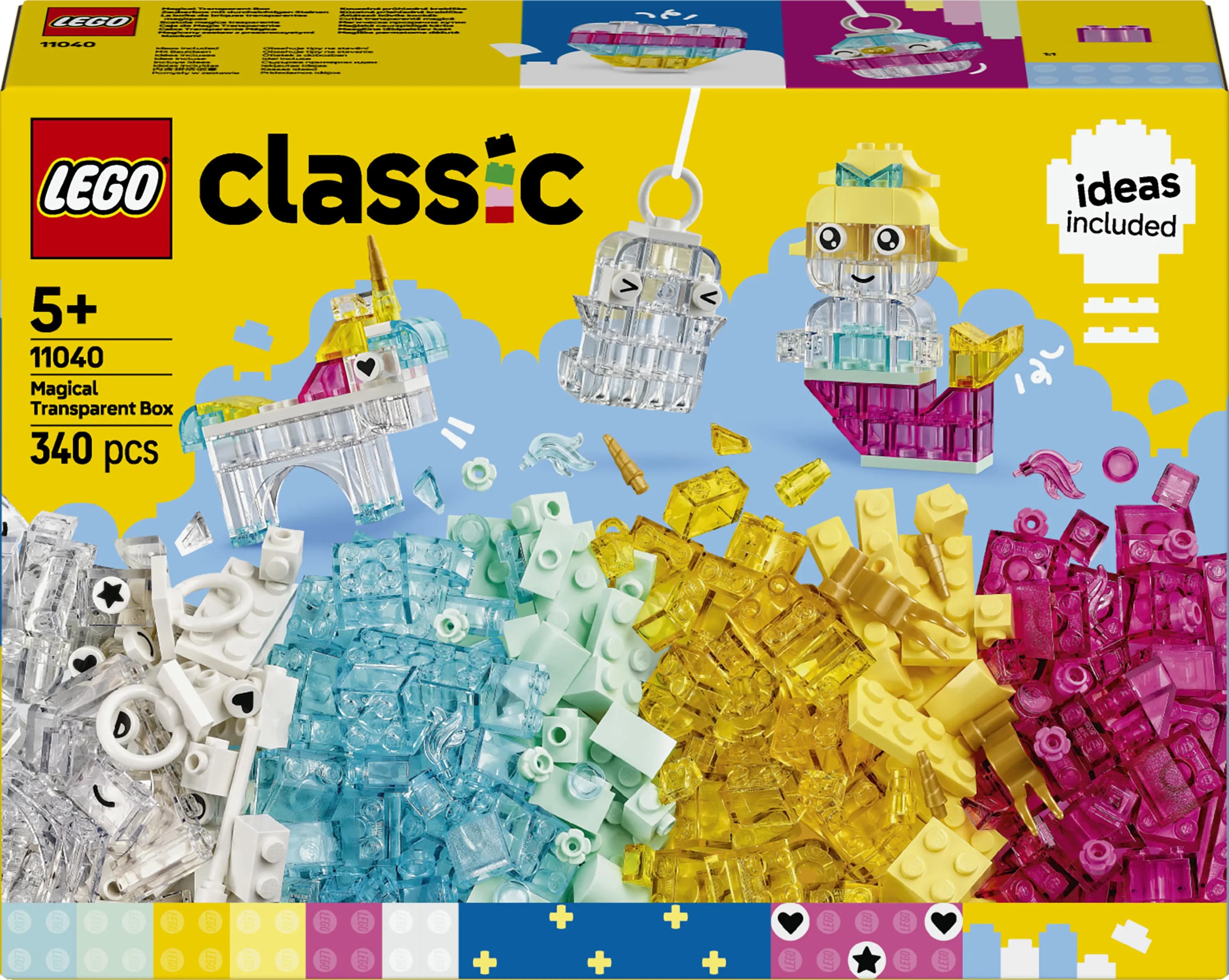 LEGO Classic Transparent Bricks Magic Box 11040