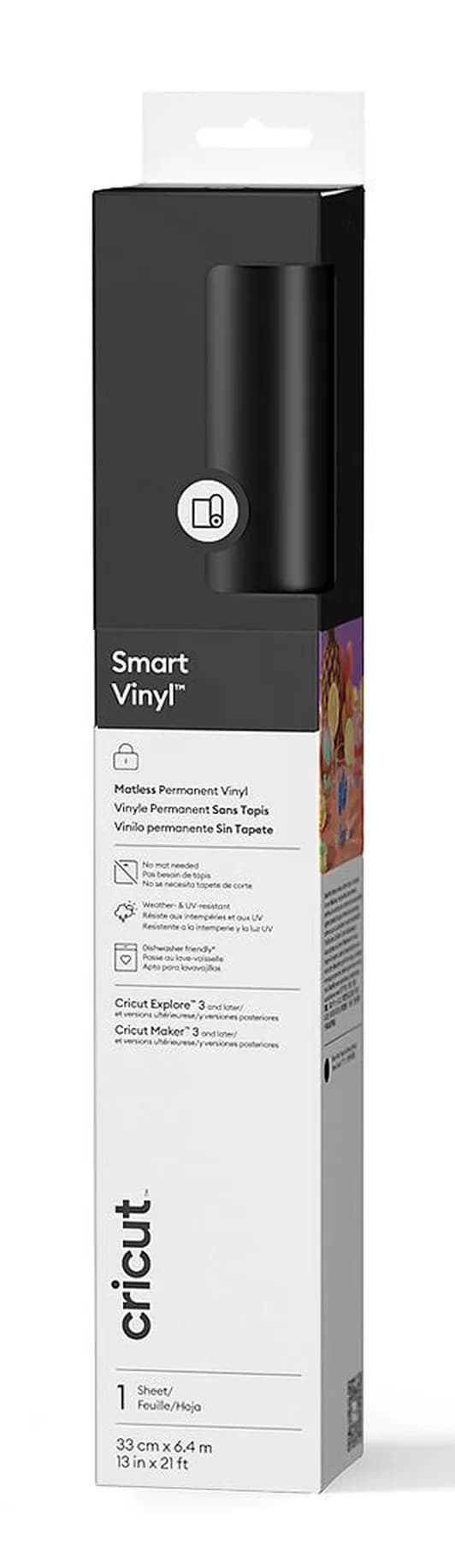 Cricut Smart Vinyl Permanent 33x640cm 1 sheet (Black)