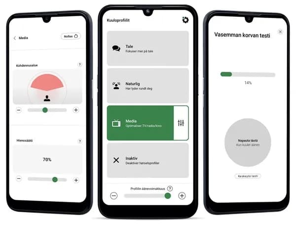 Doro HearingBuds -langattomat nappikuulokkeet, musta