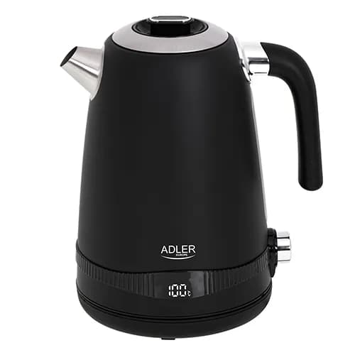 ADLER AD 1295b -vedenkeitin, 1,7 l, 2200 W, musta