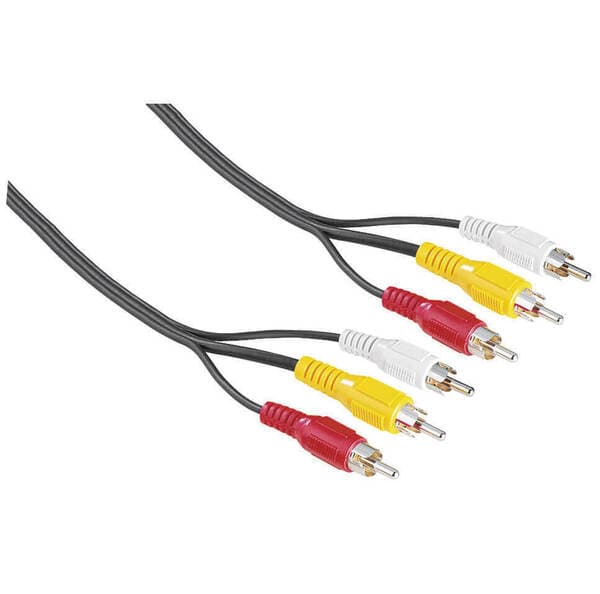 Hama EXXTER 3x RCA -audiokaapeli, 2 m