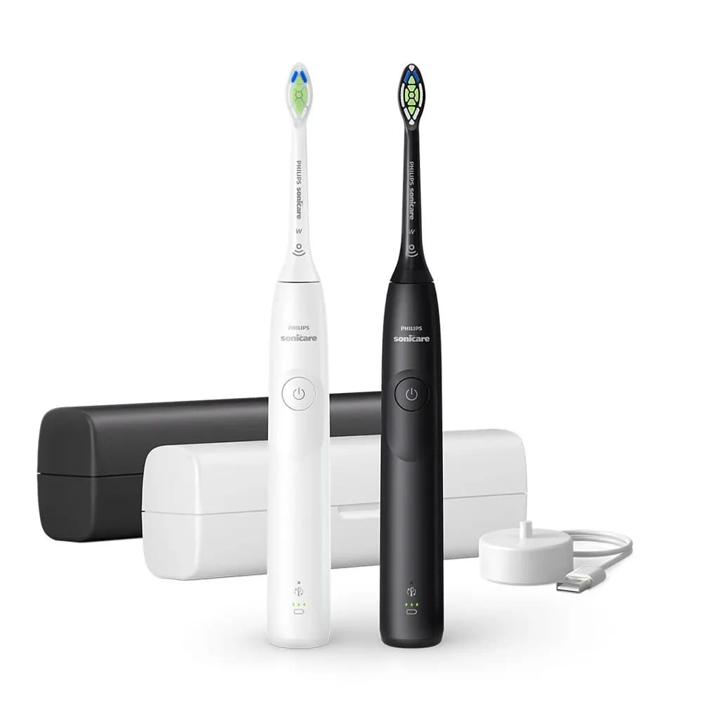 Philips Sonicare 5300 Series HX7109/01 -sähköhammasharja, 2 kpl, valkoinen/musta