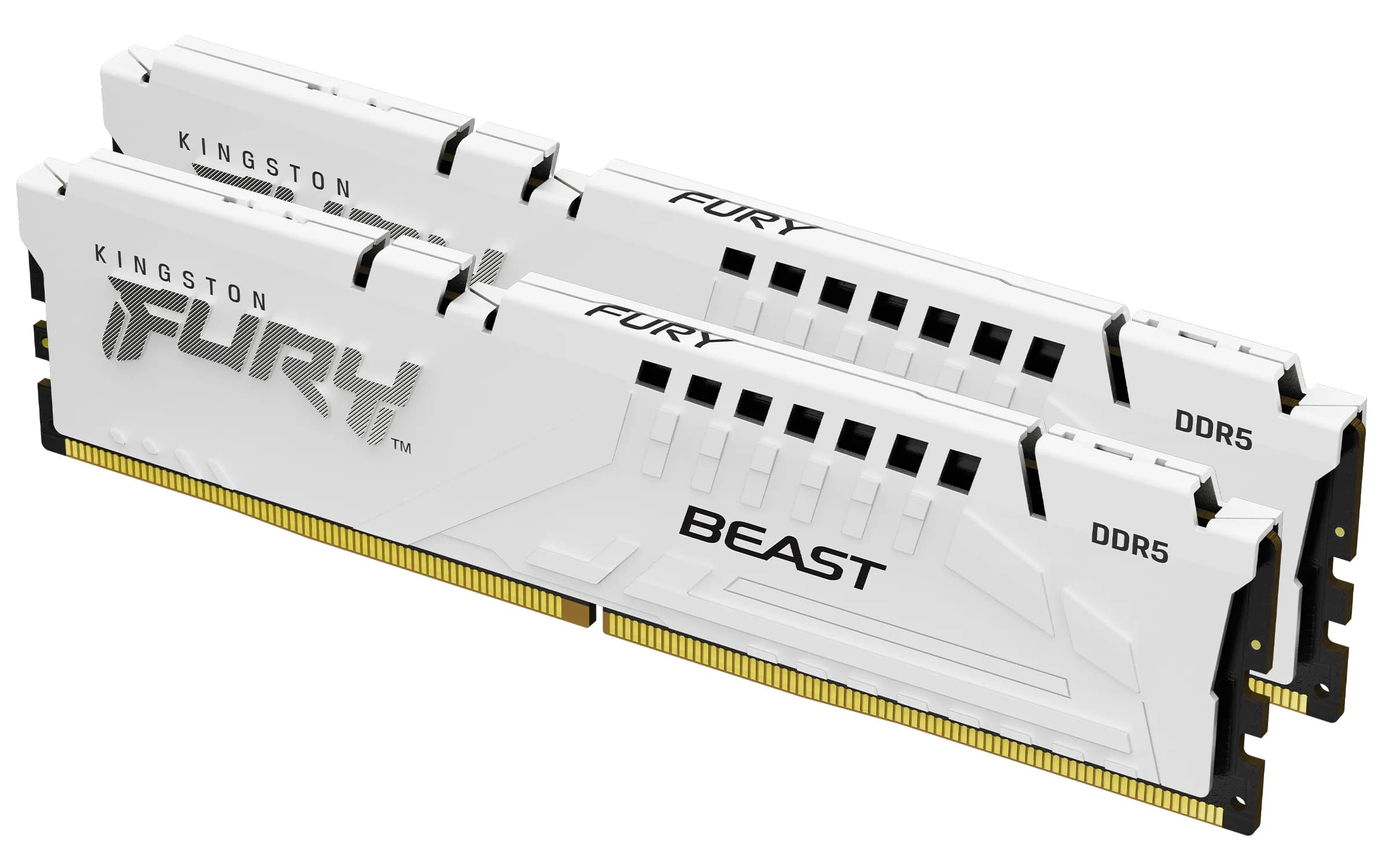 Kingston FURY Beast 64 Gt (2 x 32 Gt) DDR5 6000 MHz, CL30 -muisti, valkoinen (EXPO)