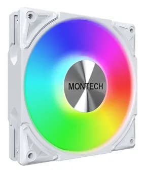 MONTECH METAL PRO 12 PWM ARGB -tuuletin, nestelaakeri, 120 mm, valkoinen
