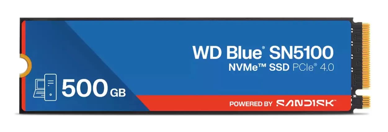 WD Blue SN5100 500 Gt M.2 PCIe 4.0 -SSD-levy