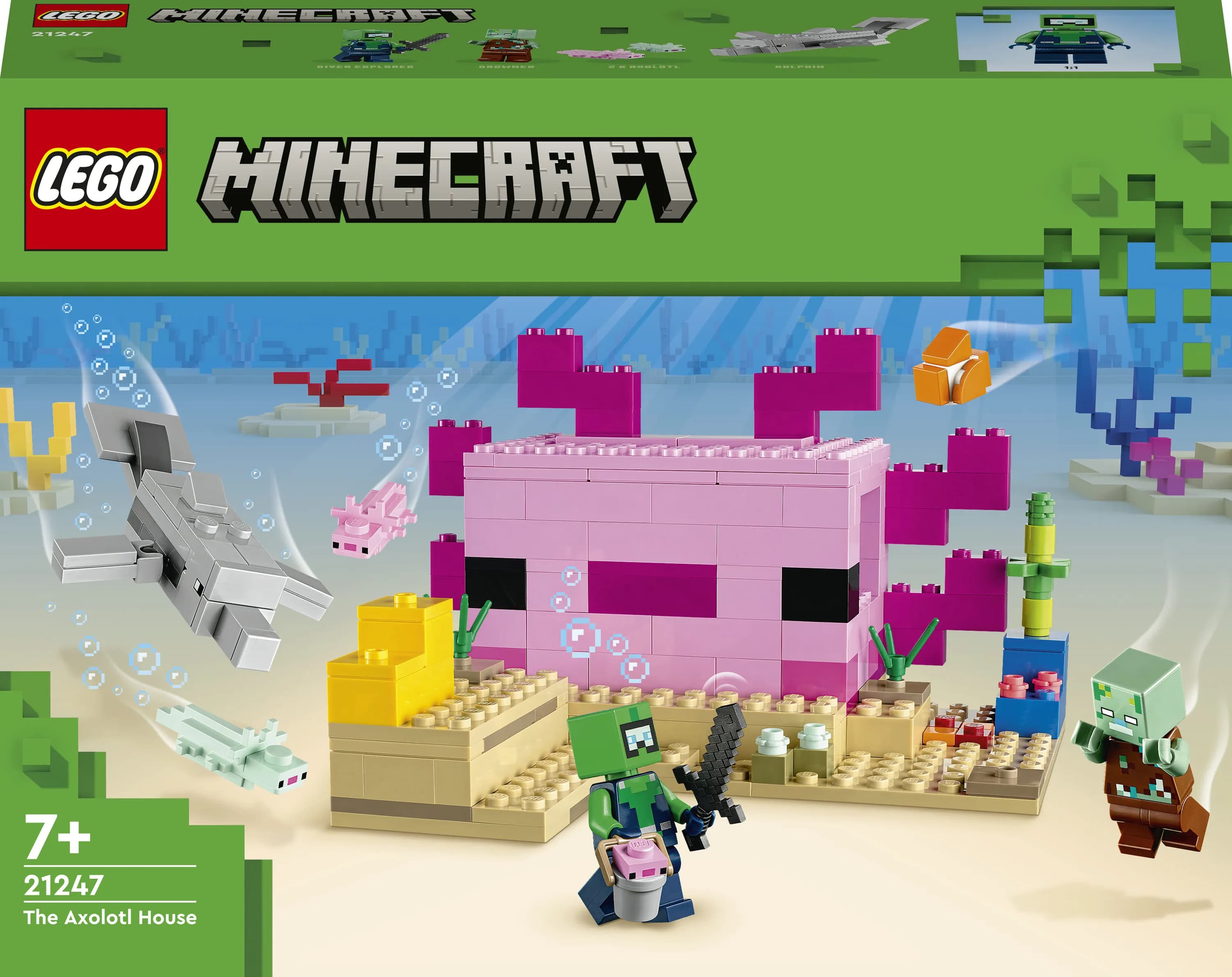 LEGO Minecraft Aksolotlitalo 21247