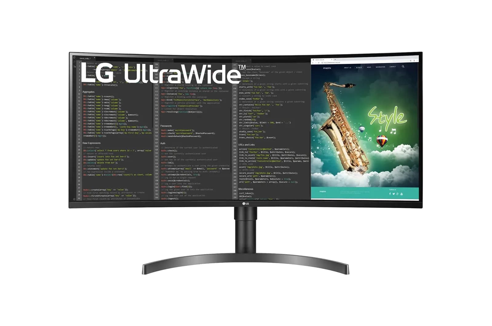 LG UltraWide 35WN75CP-B 35" UWQHD, VA -kaareva näyttö, USB-C hub
