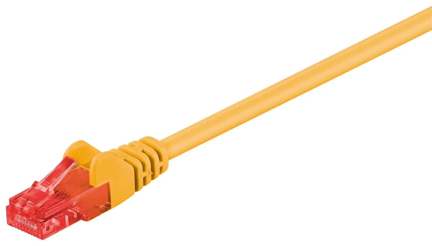MicroConnect Cat6 U/UTP RJ45 7.5m -verkkokaapeli, keltainen
