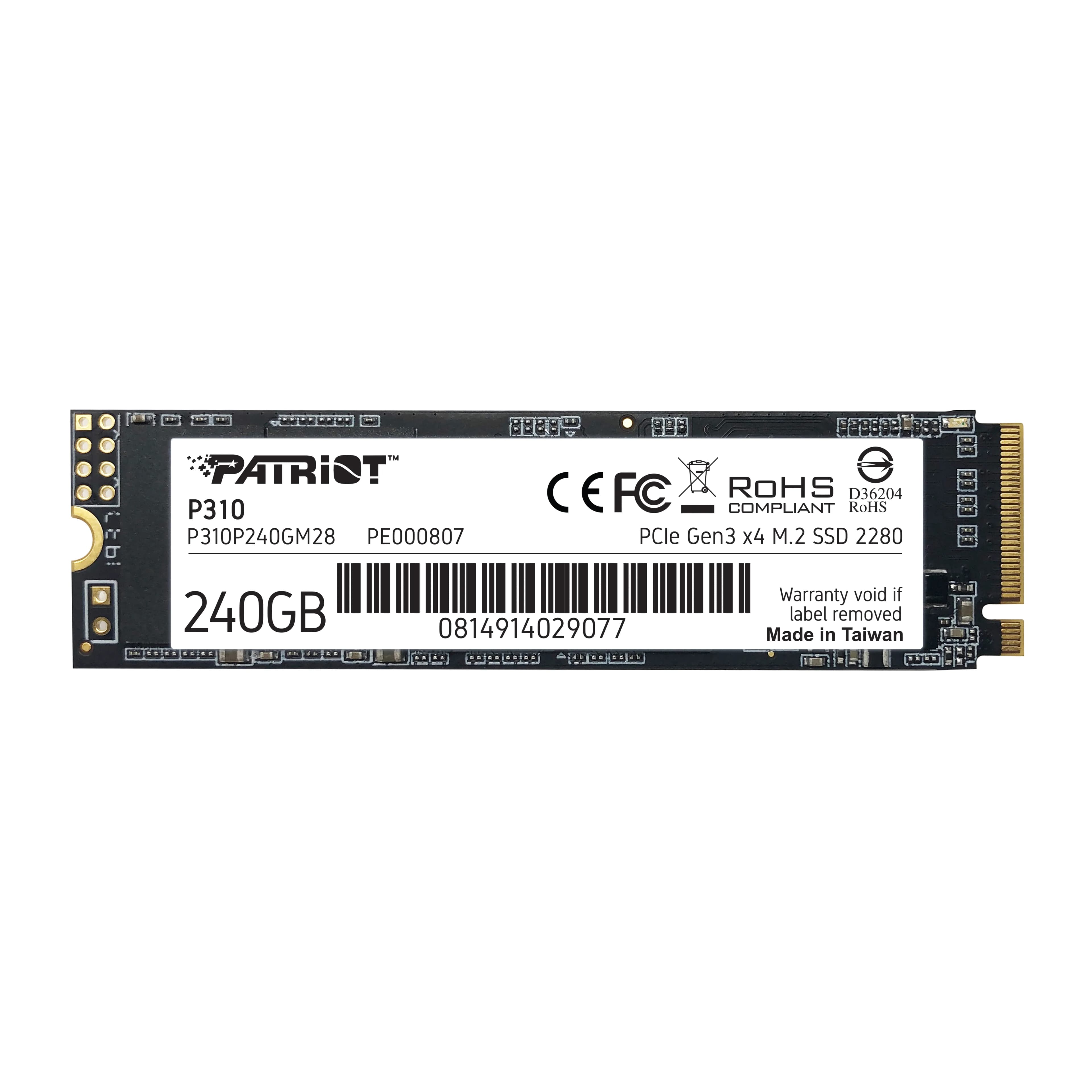 Patriot P310 240 Gt M.2 NVMe -SSD-levy