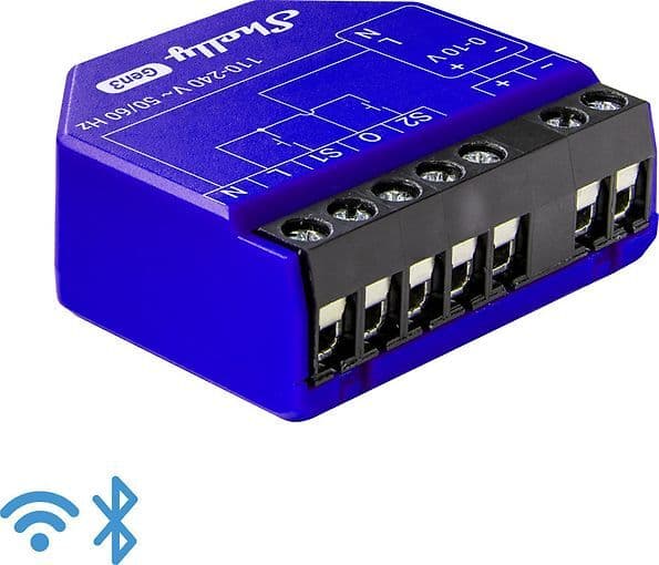 Shelly Dimmer 0-1-10V PM Gen3 -älyhimmennin, Wi-Fi