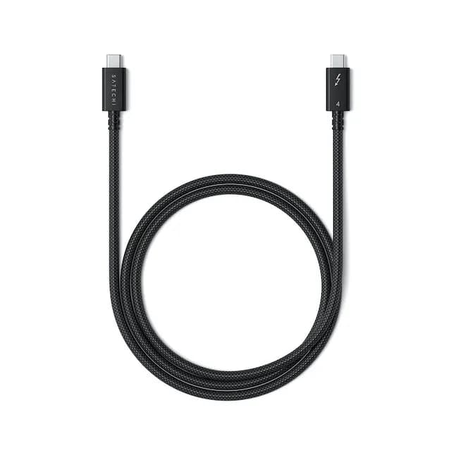 Satechi Thunderbolt 4 Pro -kaapeli, 1 m, musta