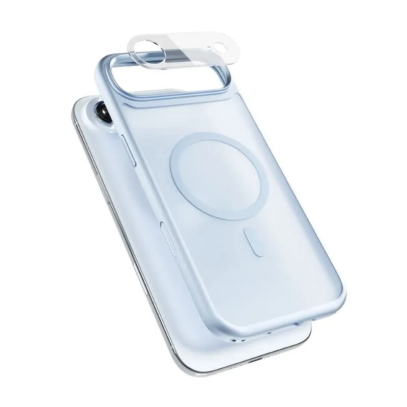 Epico HeroMatte Pro Mag+ Case | iPhone Air | Sky Blue | Qi2  &  MagSafe Compatible | full ring  &  crossbody ready  &  camera island protector