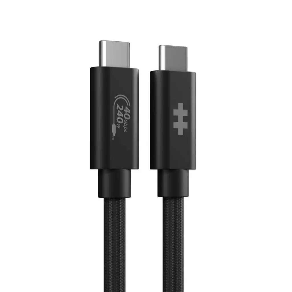 HyperDrive USB-C -kaapeli, 240 W, 1,2 m, musta
